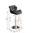 Glasgow Contemporary Tufted Adjustable Height Hidraulic Bar Stools, Set Of 2-1182899179