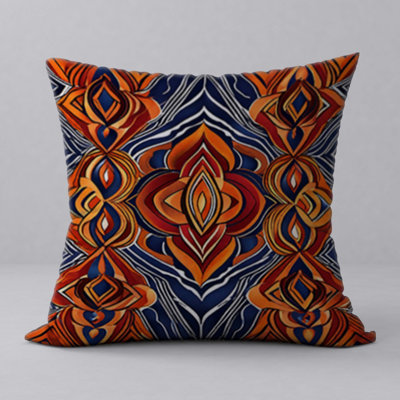 Pillow  New ManosMorenas  Vibrant Character & Patterns/ size 18"x18"