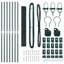 Vidaxl Welded Wire Fence With 7 Posts Steel-114858301-114858309