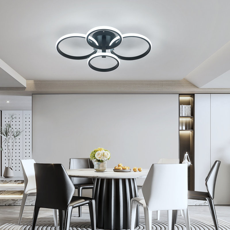 Round 4-Light LED Flush Mount