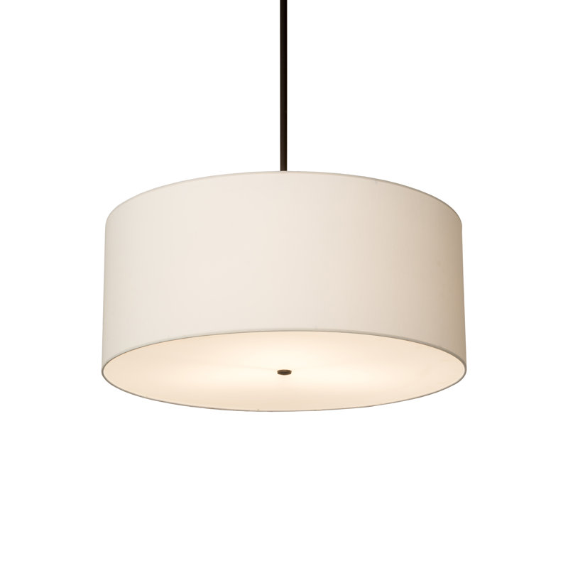 Luminaire suspendu tambour unique et remarquable à 3 lumières Grapeville