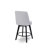 Counter Height Bar Stools, 26" Swivel Bar Stools with Solid Wood Legs, Farmhouse Upholstered Barstools with Nailhead Trim Design for Kitchen Island, Home Bar, Performance Fabric, Gray-746343118-746343119