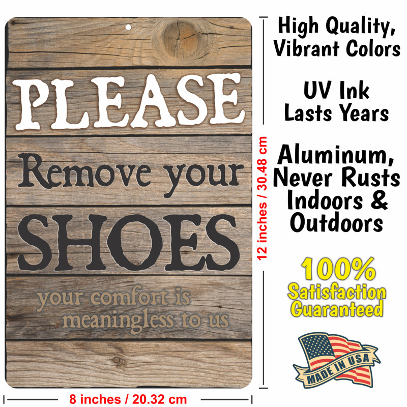 Rustic Brown and Black Wood and Metal Funny Kitchen Sign
