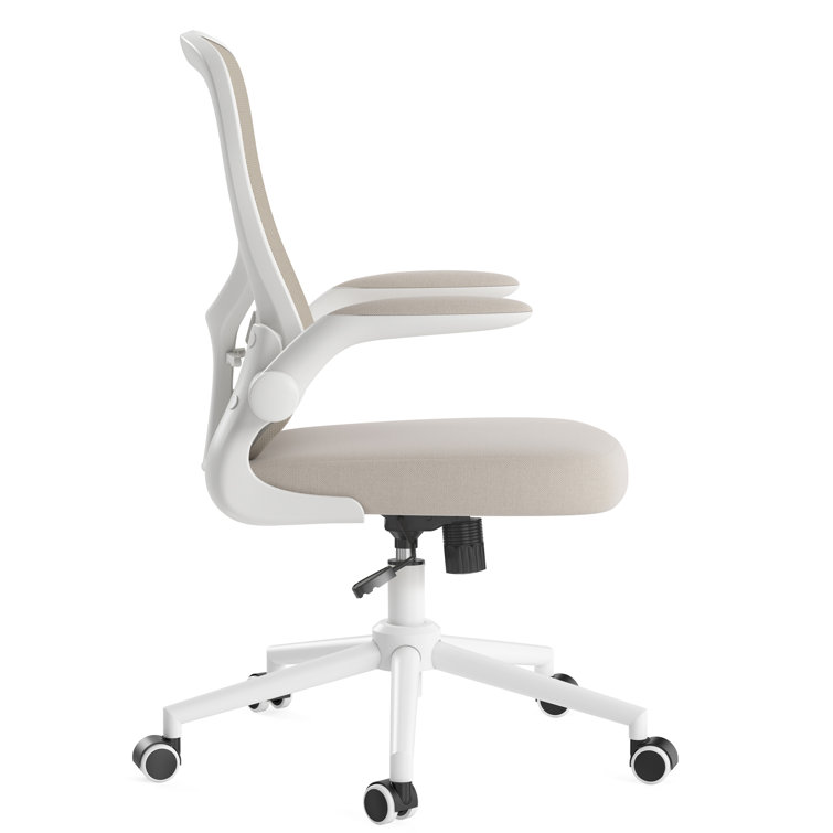 Faye Ergonomic Task Chair Inbox Zero Frame Color: White, Upholstery Color: Gray