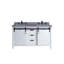 Ensemble de meuble-lavabo double l 60 po x P 22 po avec robinet Marsyas-87289820-87289819