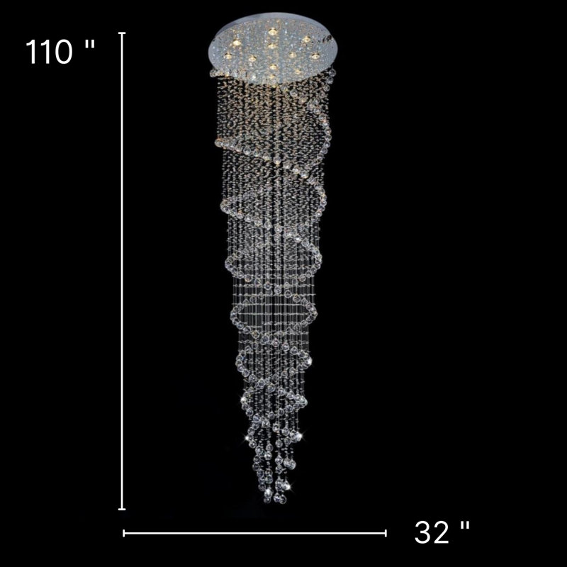Marleigh Tiered Chandelier, 110'' H x 32'' W x 32'' D
