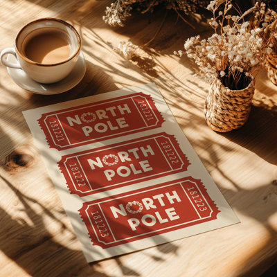 «Santa's Boarding Pass», reproduction d'art