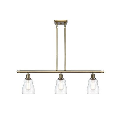 Luminaire suspendu linéaire à 3 lumières pour îlot de cuisine Robbie