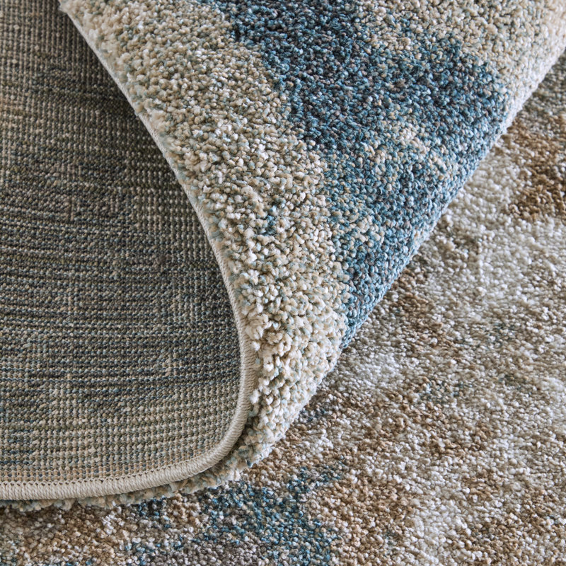Alexzander Modern Abstract Gray Area Rug, Rectangle 1'8" x 2'10"