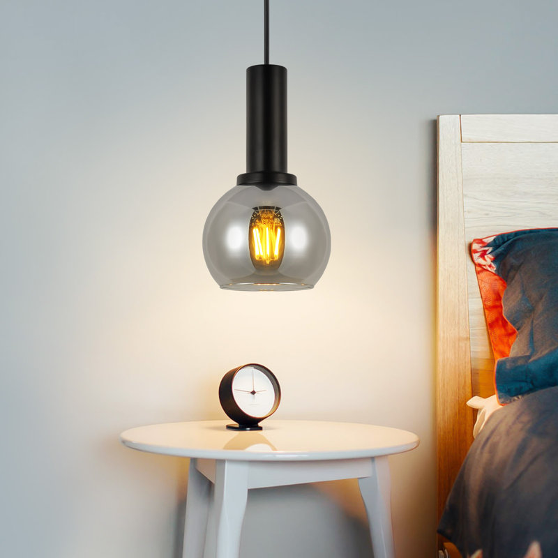 1 - Light Matte Black Cylinder Pendant