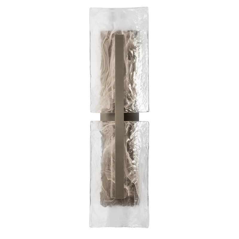 Arc Tall Outdoor Wall Sconce, Coastal Burnished Steel