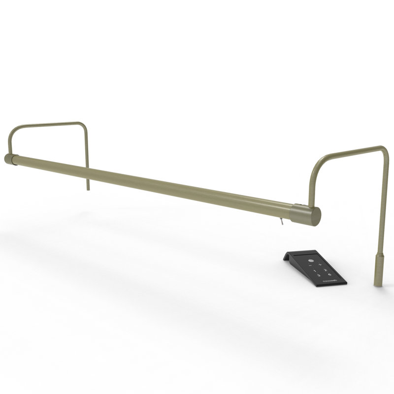 Berthile 30'' Dimmable LED Frame Mount Picture Light, Antique Brass