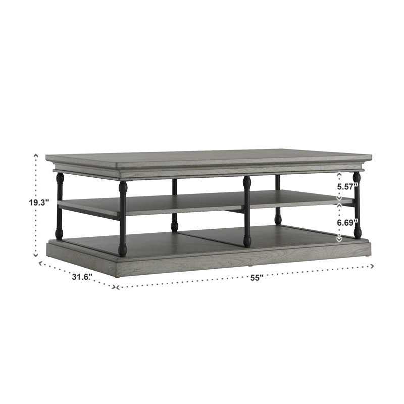Kyler Single Coffee Table, Grey