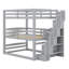 Lit superposé triple avec escalier de rangement, conception séparée-1631943165