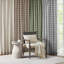 Plaid Faux Leather Tab Top Curtain Panel With Fleece Lining(Only 1 Pc Panel)-1670564662