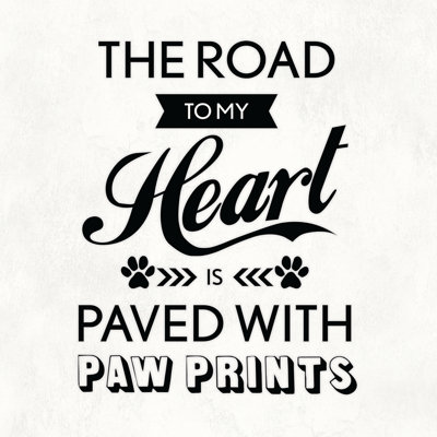 Road To Heart Is Pups - Wrapped Canvas Print