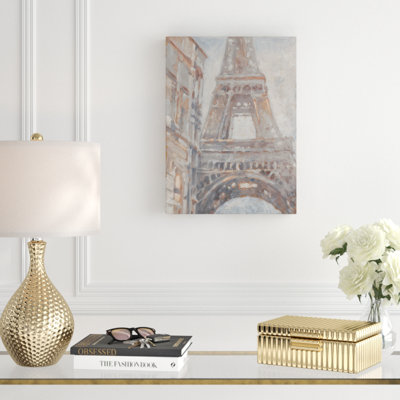 « parisian aube i », peinture sur toile tendue
