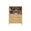 Ervil 98cm W Solid Wood Height -Adjustable Shelving Unit-990531685