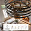 20 Inch Black Chandelier, 5-light Farmhouse Chandelier