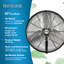 Ventilateur mural oscillant Hurricane Pro-103819947
