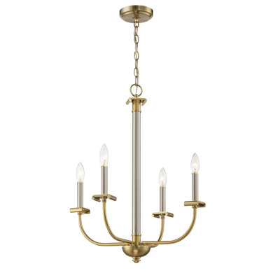 Geurie 4 - Light Steel Chandelier