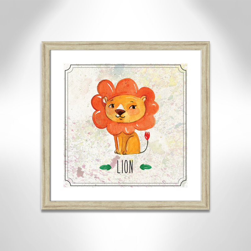 Impression sur papier Jungle Day 1 ', Cadre plat beige, H 22,5 po x l 22,5 po x P 0,6 po