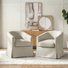 Fauteuil demi-tonneau pivotant Amadou