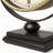 Roman Numeral Metal Quartz Movement / Crystal Tabletop Clock in Gold