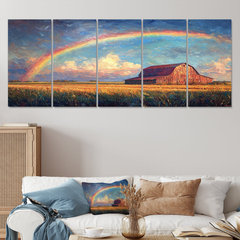 Doneka - Art - Ar For Living Room, H 32 po x l 80 po, 5