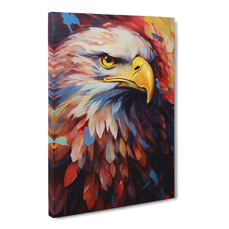 Eagle Abstract No.2 - Wrapped Canvas, 76cm H x 50cm W x 3cm D