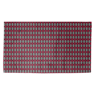 Tapis rouge/noir diamants Avicia