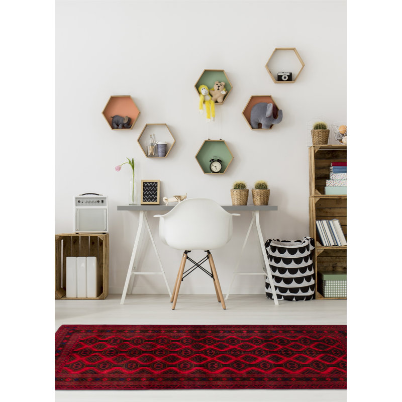 Teimani Red Rug 3'9" x 6'6"