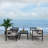 Arlethe Wood 4 - Person Patio Conversation Set with Cushions-2108375898