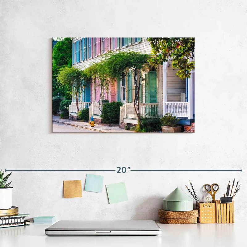 Historic Row Houses, 8" H x 12" W