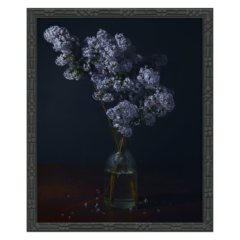 Lilac I Print by Kate Woodman, 24" H x 20" W x 1.5" D, Black