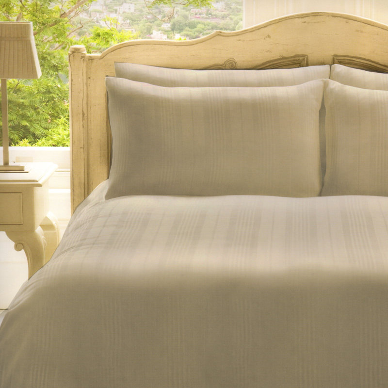 Roma Cotton Striped Duvet Cover Set with Pillowcases