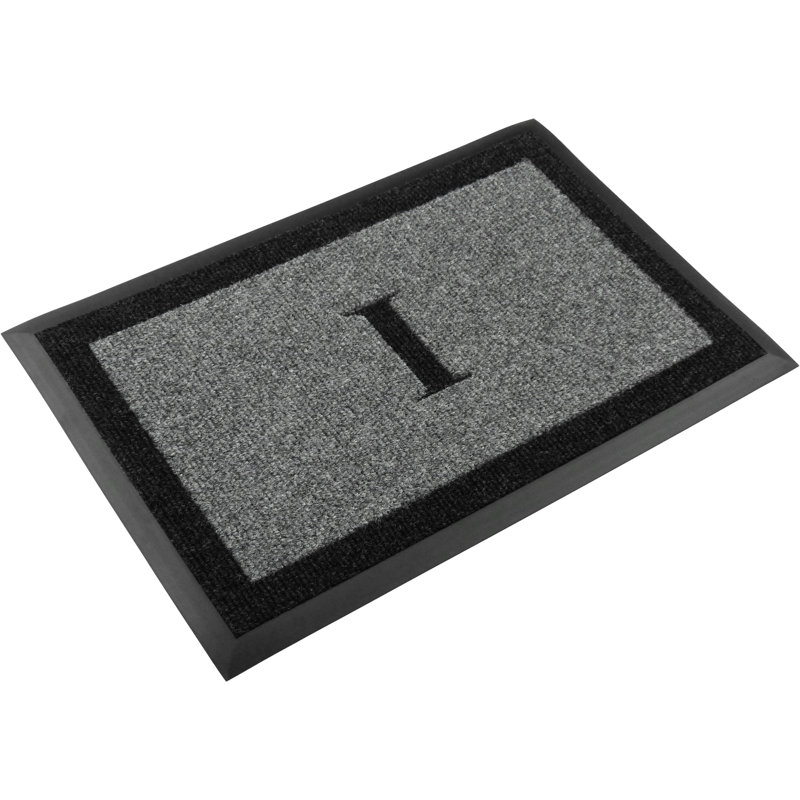Tapis d'extérieur antidérapant Asai, Gris, I, l 24 po x L 48 po