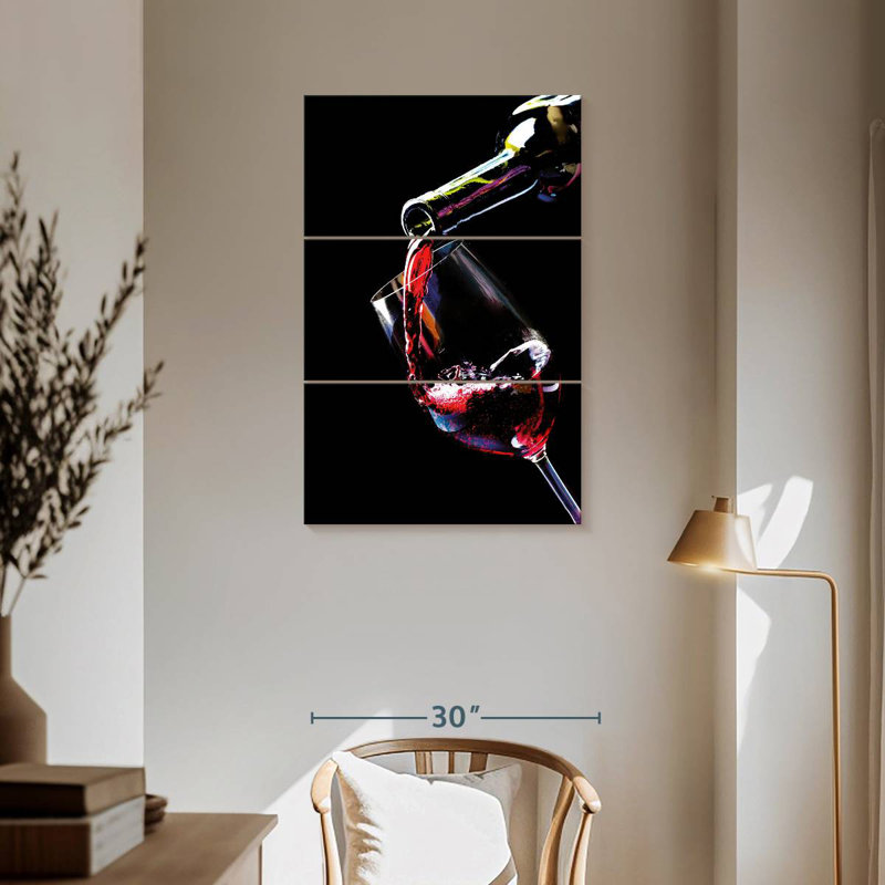 Yarlin Red Wine Stream, 57" H x 36" W