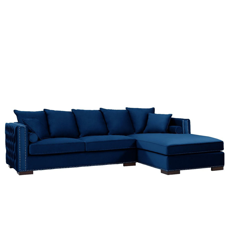Angelina Corner Sofa, Blue