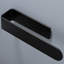 Porte-serviettes à main / barre à serviettes à main - Porte-serviettes noir auto-adhésif pour salle de bain, acier inoxydable