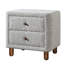 Table de chevet rembourrée Grey Boucle