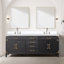Plateau de meuble-lavabo double l 80 po x P 22 po Laurel-82319048-82319049
