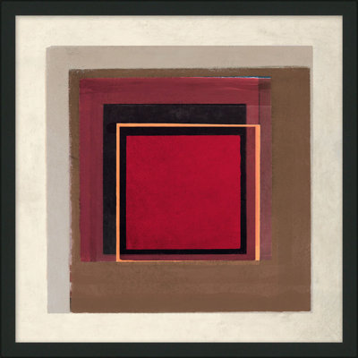 Lillian August " Contemporary Gallery - Overlapping Color 4 " by Lillian August Painting Print