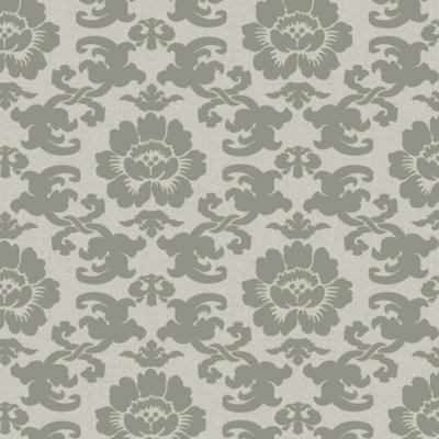 Silken Poppy - Olive Ash Wallpaper