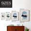 Impression encadrée Shapely Blues I-Premium - prêt à être accroché - aucun clou requis - aucun clou requis-739407188-739407186