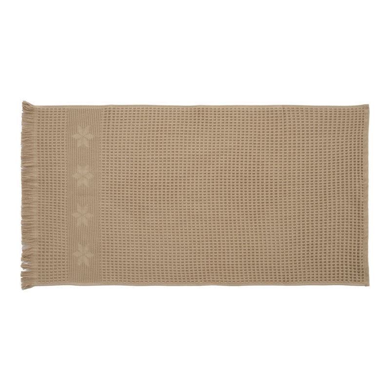 Luxurious Bath Towel Set (2 Pieces), 100% Cotton, Jacquard Design, 29.5 x 59.1 inches | Soft and Absorbent, 400 g/m² | Machine Washable at 104°F, Elegant Brown Color | Perfect for Home Spa Experience