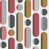Rouge / gris / moutarde