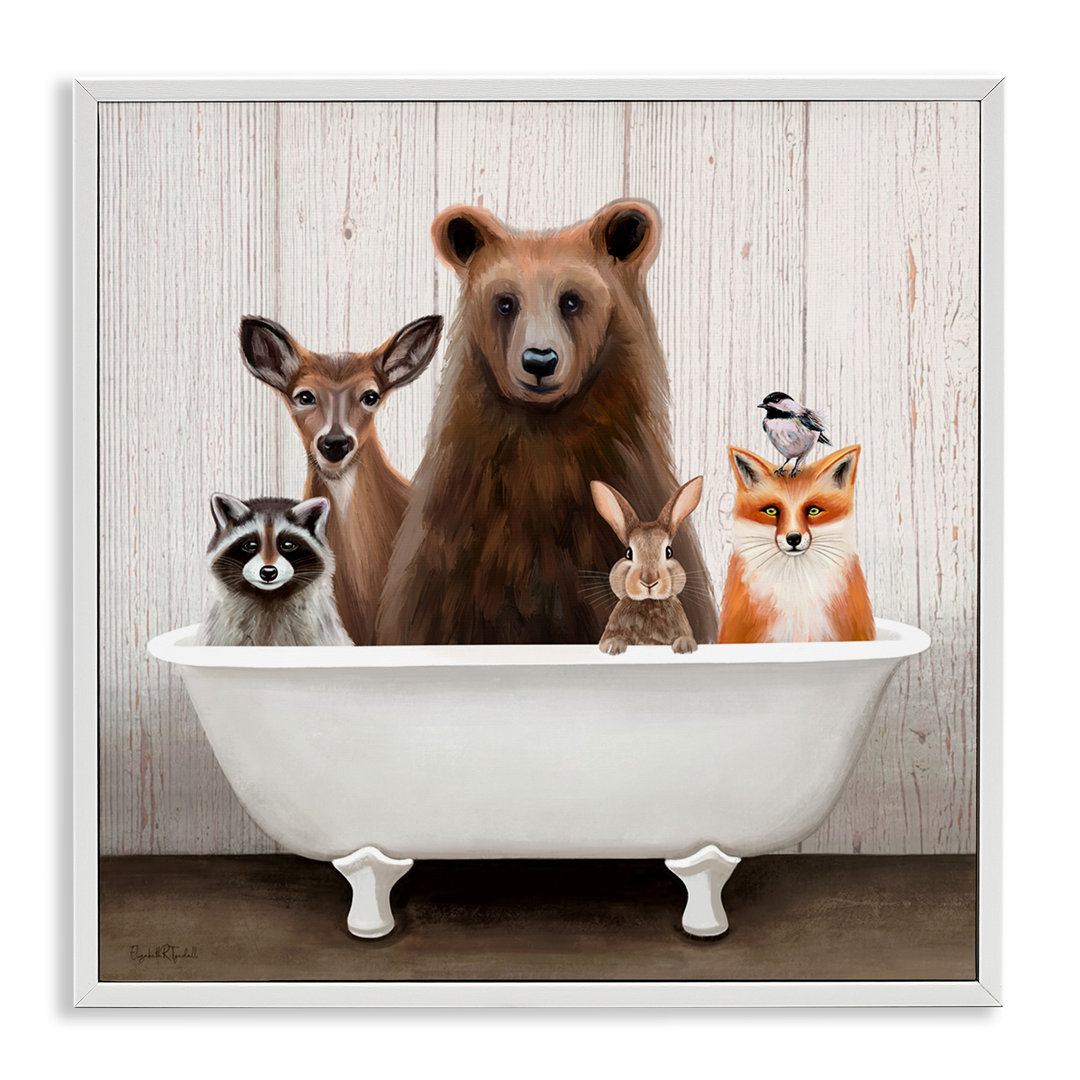 Creatures Antique Bathtub - Picture Frame Painting on MDF The Twillery Co.® Frame 