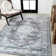 Elloise Bohemian Distressed Chenille Machine-Washable Dark Gray/Blue Rug