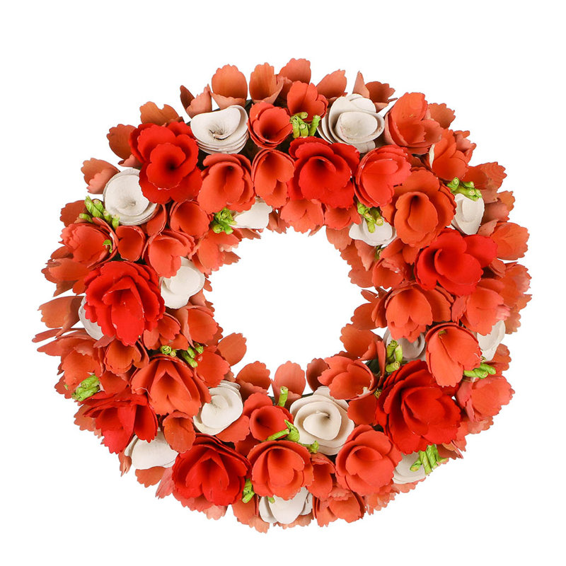 Faux Wood 35cm Wreath